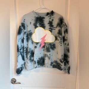 Tie-Dye Cloud Graphic Sweater